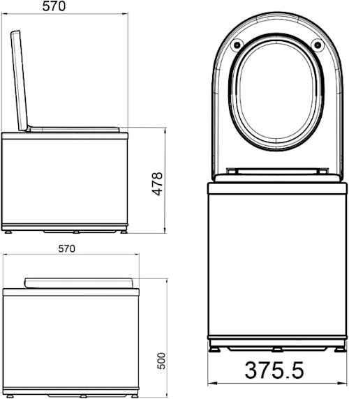 Ekohytte Frost pakastava WC
