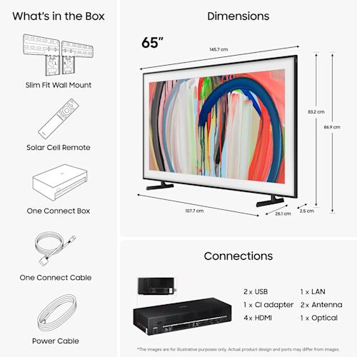 Samsung The Frame 65 tuumainen 4K Vision AI Smart TV (2026)