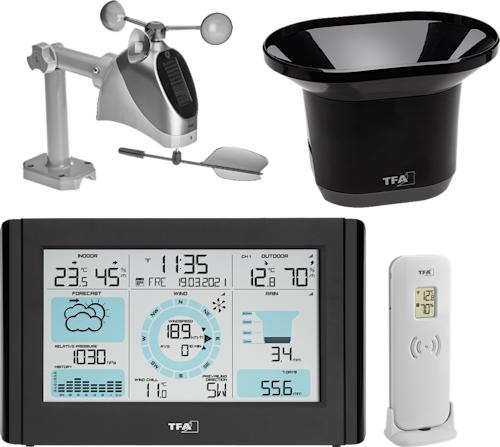 TFA WEATHER PRO langaton sääasema tuuli- ja sademittarilla