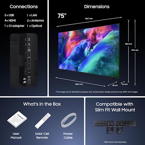 Samsung R85H 75 tuumainen Micro RGB 4K TV (2026)
