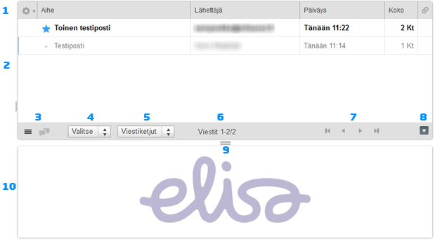 Elisa Sähköpostin (webmail) käyttöohje - Elisa