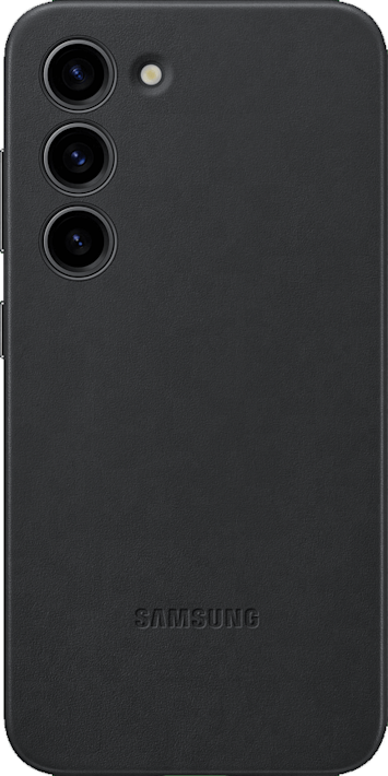 Samsung Galaxy S23 -suojakuori Leather Cover Musta