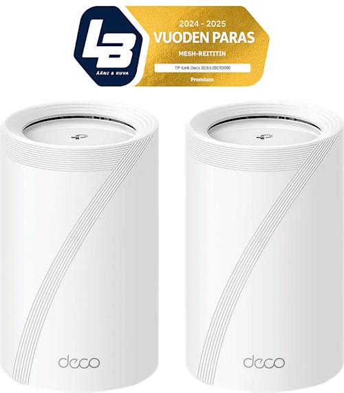TP-Link Deco BE65 BE9300 WiFi7 mesh-reititin 2 kpl