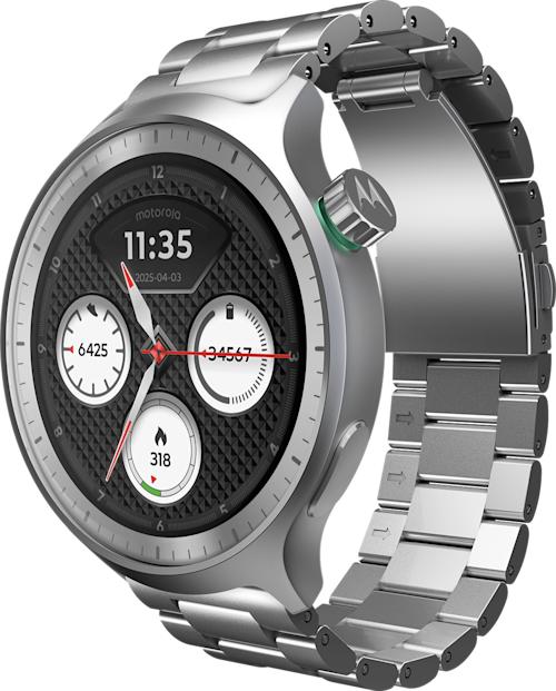 Motorola Moto Watch Silver + Herbal Garden