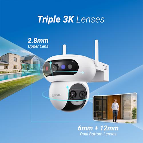 Ezviz H90f Triple 3K Wi-Fi -valvontakamera