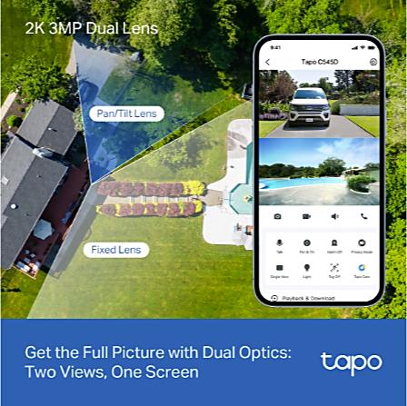TP-Link Tapo C545D Dual Lens valvontakamera