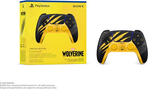 Sony DualSense Marvels Wolverine Battle Yellow Limited Edition -ohjain