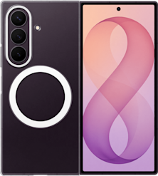 Samsung Galaxy Fold8 Ultra Clear Magnet -Qi2 suojakuori Kirkas
