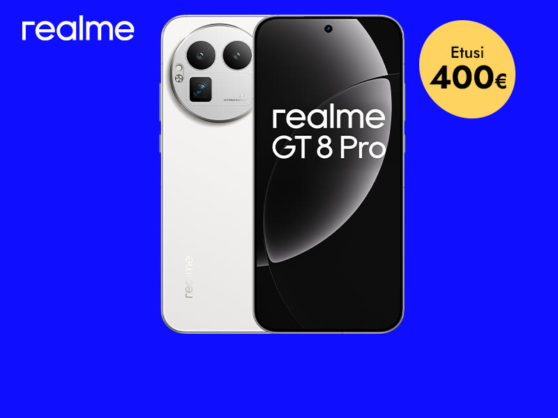 realme GT 8 Pro 5G Elisa vaihtohyvitys