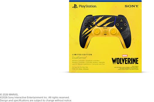 Sony DualSense Marvels Wolverine Battle Yellow Limited Edition -ohjain