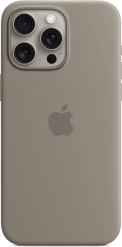 Apple iPhone 15 Pro Max -silikonikuori MagSafe Savenruskea