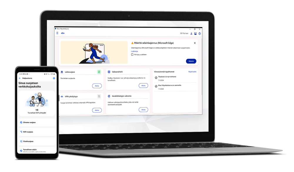 Elisa yritystietoturva suojaa laitteesi