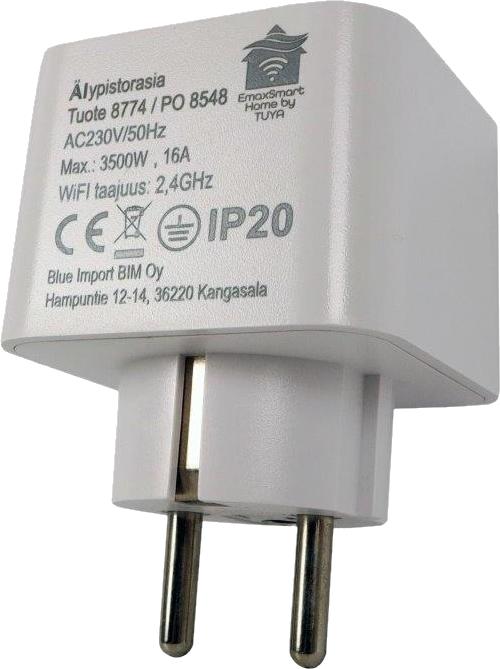 Emax Smart Home Älypistorasia 16A 3500W energiankulutusmittarilla