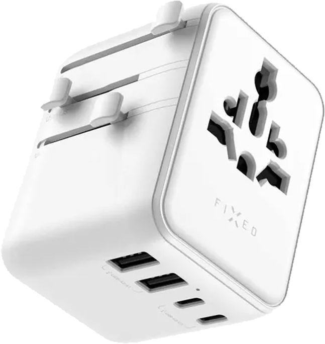 FIXED -matkalaturi USB-C/-A 70W EU/UK/USA/AUS