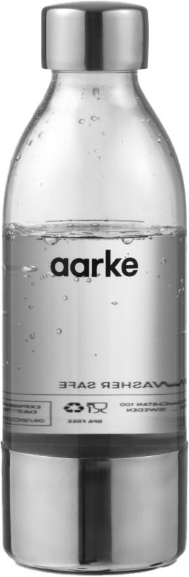Aarke PET Polished Steel juomapullo 450 ml