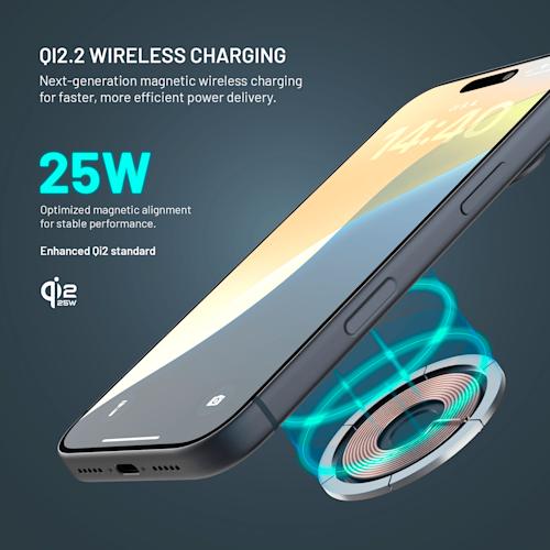 FIXED MagPad Slim Qi2.2 25 W langaton laturi