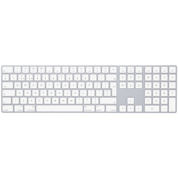 Apple Magic Keyboard numeronäppäimistöllä hopea