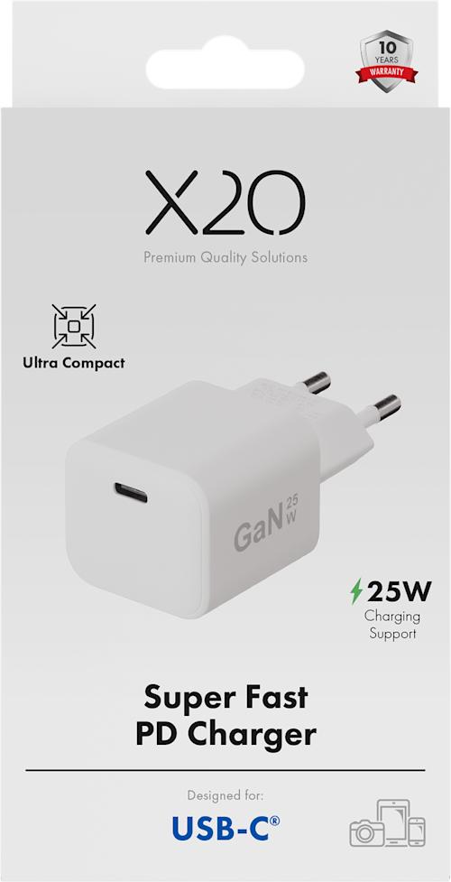 X2O 25W PD GaN USB-C Laturi