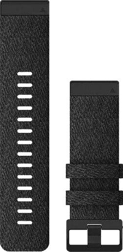 Garmin QuickFit 26mm -kellonhihna Meleerattu musta nailon
