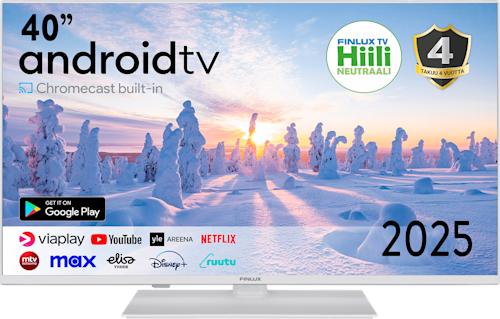 Finlux 40 tuumainen G8 Android LED TV (2025) Valkoinen