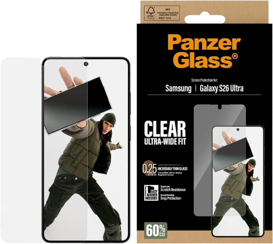 PanzerGlass Samsung Galaxy S26 Ultra -näytönsuojalasi