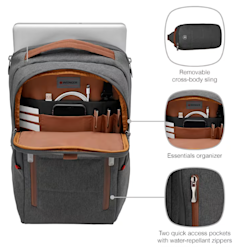 Wenger City Upgrade 16 tuuman tietokonereppu harmaa