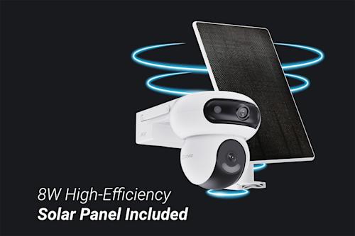 Ezviz HB90 Dual 2K+ Wi-Fi -valvontakamera aurinkopaneelilla