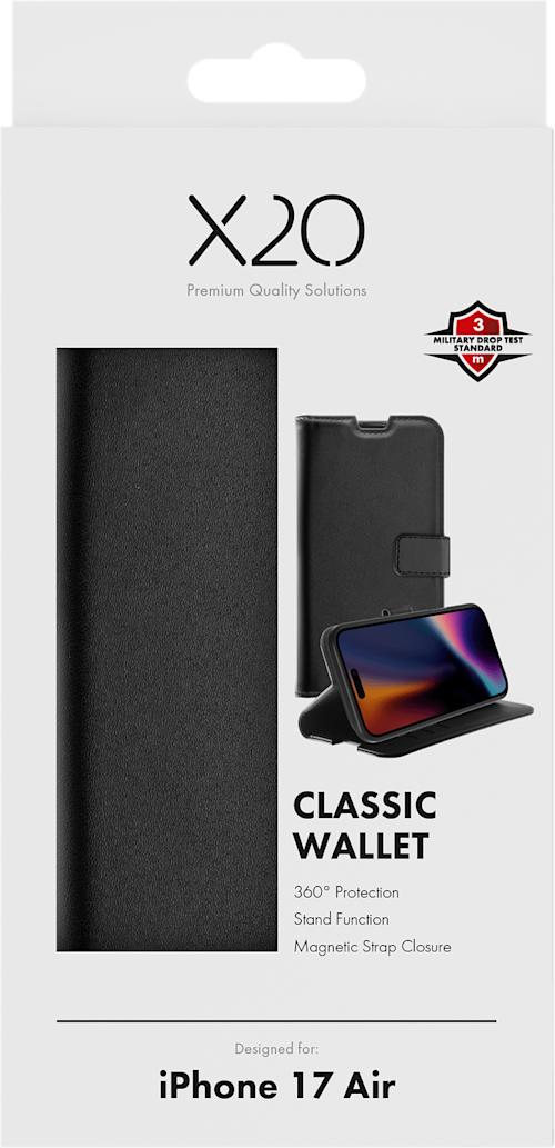 X2O Classic Wallet Lompakkokotelo Musta