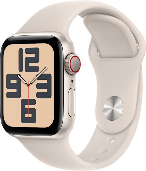 Apple Watch SE 2024 GPS + Cellular 40 mm alumiinikuori ja urheiluranneke S/M