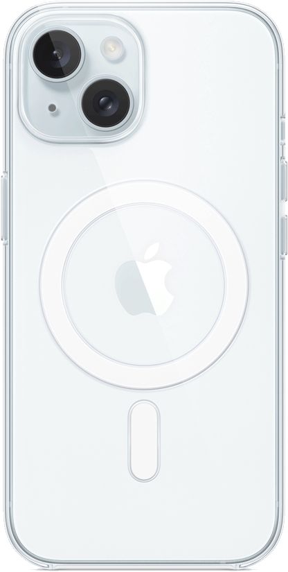 Apple iPhone 15 kirkas kuori MagSafella