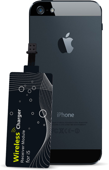 Insmat iPhone 5/5S/5C/6 Qi-vastaanotin