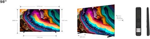 TCL 98P745 98-tuumainen 4K HDR LED-TV, Google TV