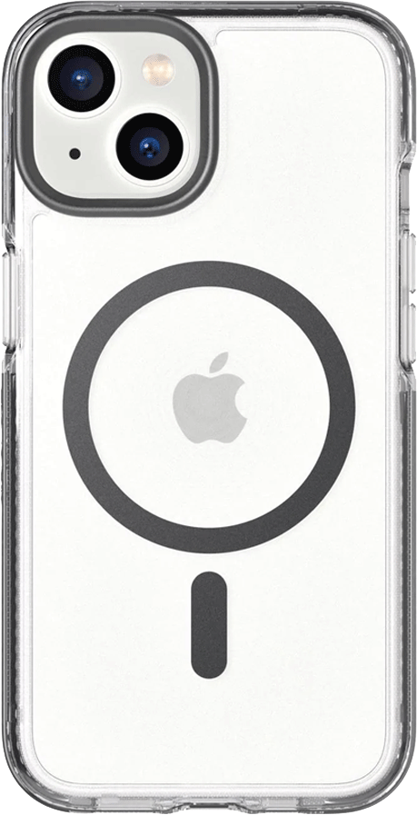 Tech21 Evo Crystal MagSafe iPhone 14 Plus -suojakuori Grafiitti