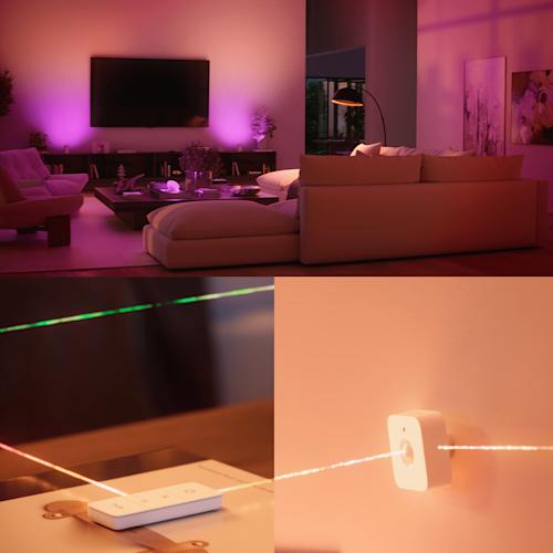 Philips Hue White and color ambiance Aloituspakkaus: 3 kpl E27-älylamppuja, Dimmer switch ja Bridge Pro