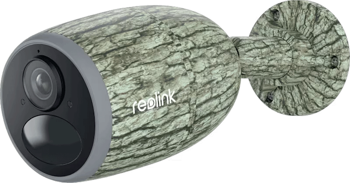 Reolink Go Plus 4G -valvontakamera maastokuviolla
