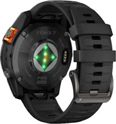 Garmin Fenix 7 Pro Solar -GPS-urheilukello musta silikoniranneke