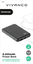 Vivanco USB-C Power Bank 5000 mAh 2xUSB