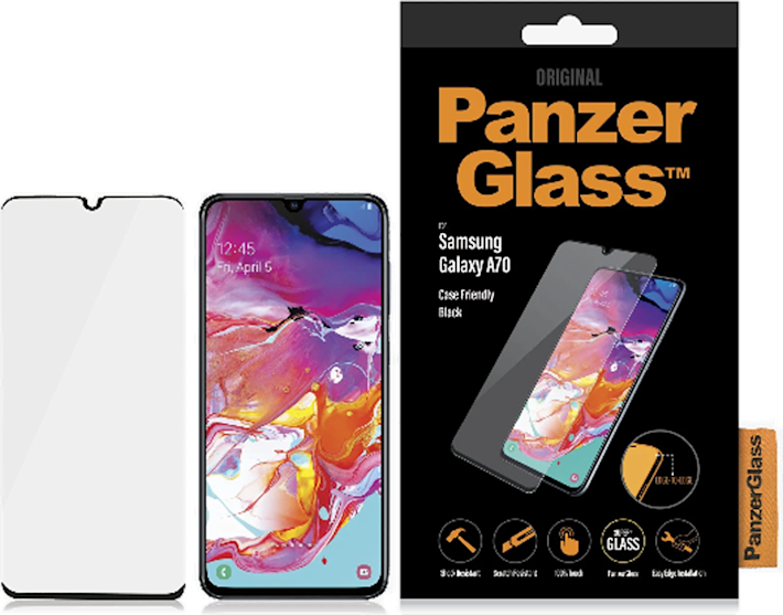 PanzerGlass Samsung Galaxy A70 -näytönsuojalasi Case Friendly