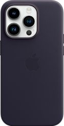 Apple iPhone 14 Pro nahkakuori MagSafella Muste