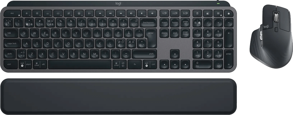 Logitech MX Keys S Combo -langaton näppäimistö ja hiiri