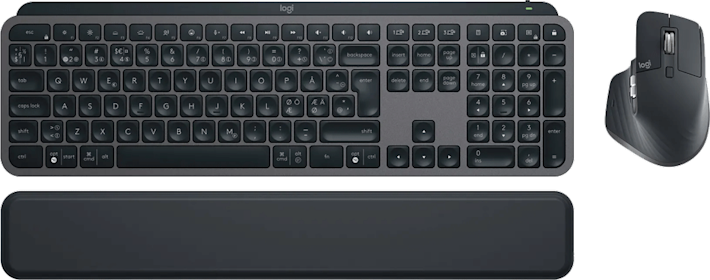 Logitech MX Keys S Combo -langaton näppäimistö ja hiiri