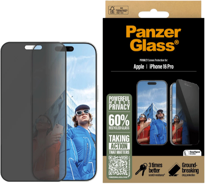 PanzerGlass Apple iPhone 16 Pro -näytön tietoturvasuoja