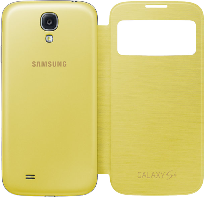 Samsung Galaxy S4 -läpällinen suojakuori S View Cover keltainen