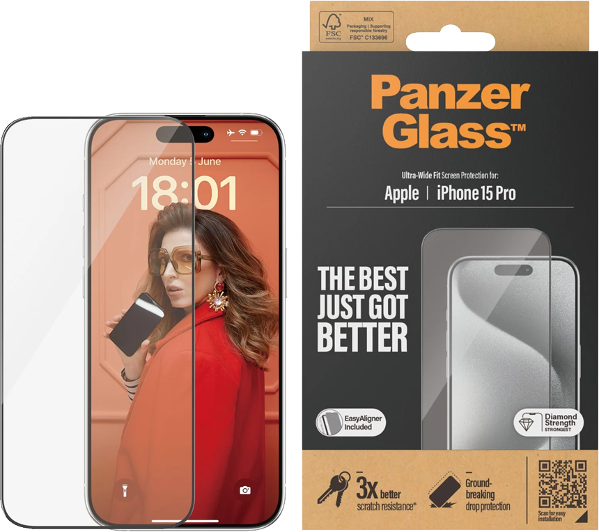 PanzerGlass Apple iPhone 15 Pro -näytönsuojalasi