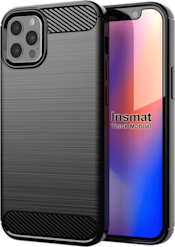Apple iPhone 12 Pro Max -takakuori Insmat Carbon