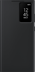 Samsung Galaxy S23 Ultra -suojakotelo Clear View Wallet Musta