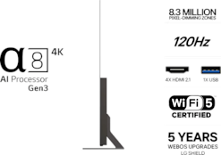 LG 83 tuumainen B6E OLED TV (2026)
