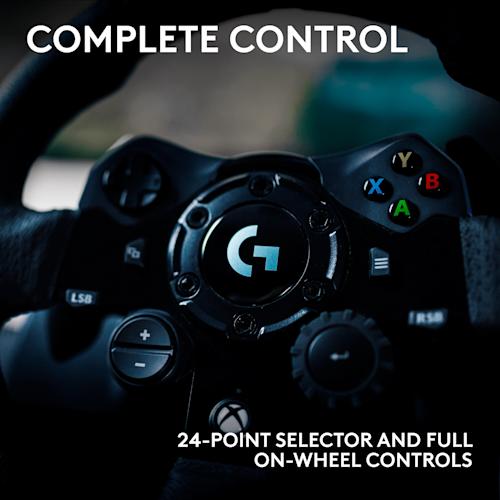 Logitech G923 ratti ja polkimet  Xbox X, S, Xbox One ja  PC:lle yhteensopiva