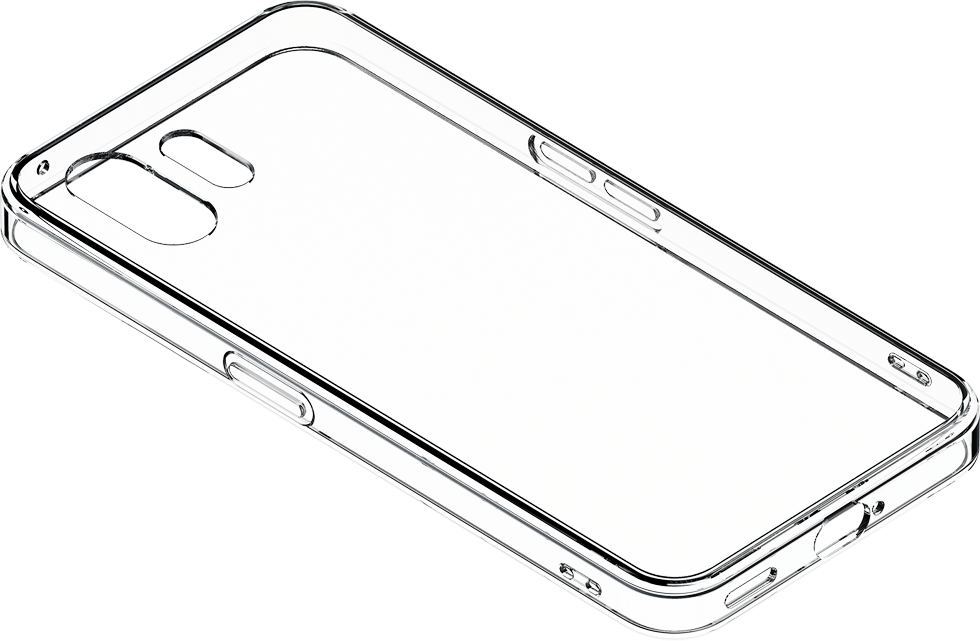Nothing Phone (2) Clear Case -silikonikuori