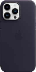 Apple iPhone 14 Pro Max nahkakuori MagSafella Muste